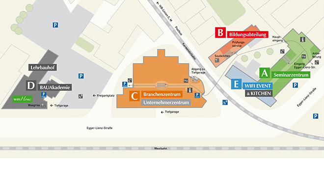 Gebäudeplan | Parkflächen