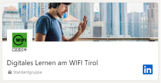 Gruppe "Digitales Lernen am WIFI Tirol" auf LinkedIn