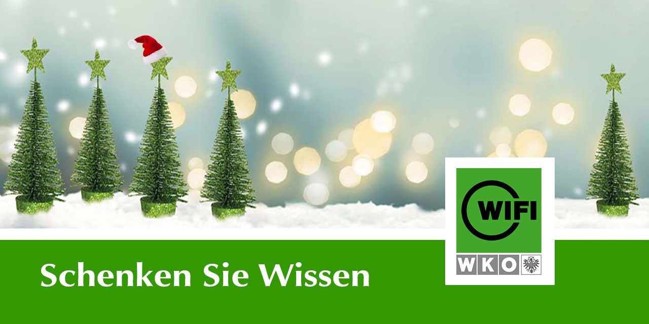 Grafik für -Geschenke für Weihnachten gesucht? Schenken Sie Wissen! | WIFI Blog